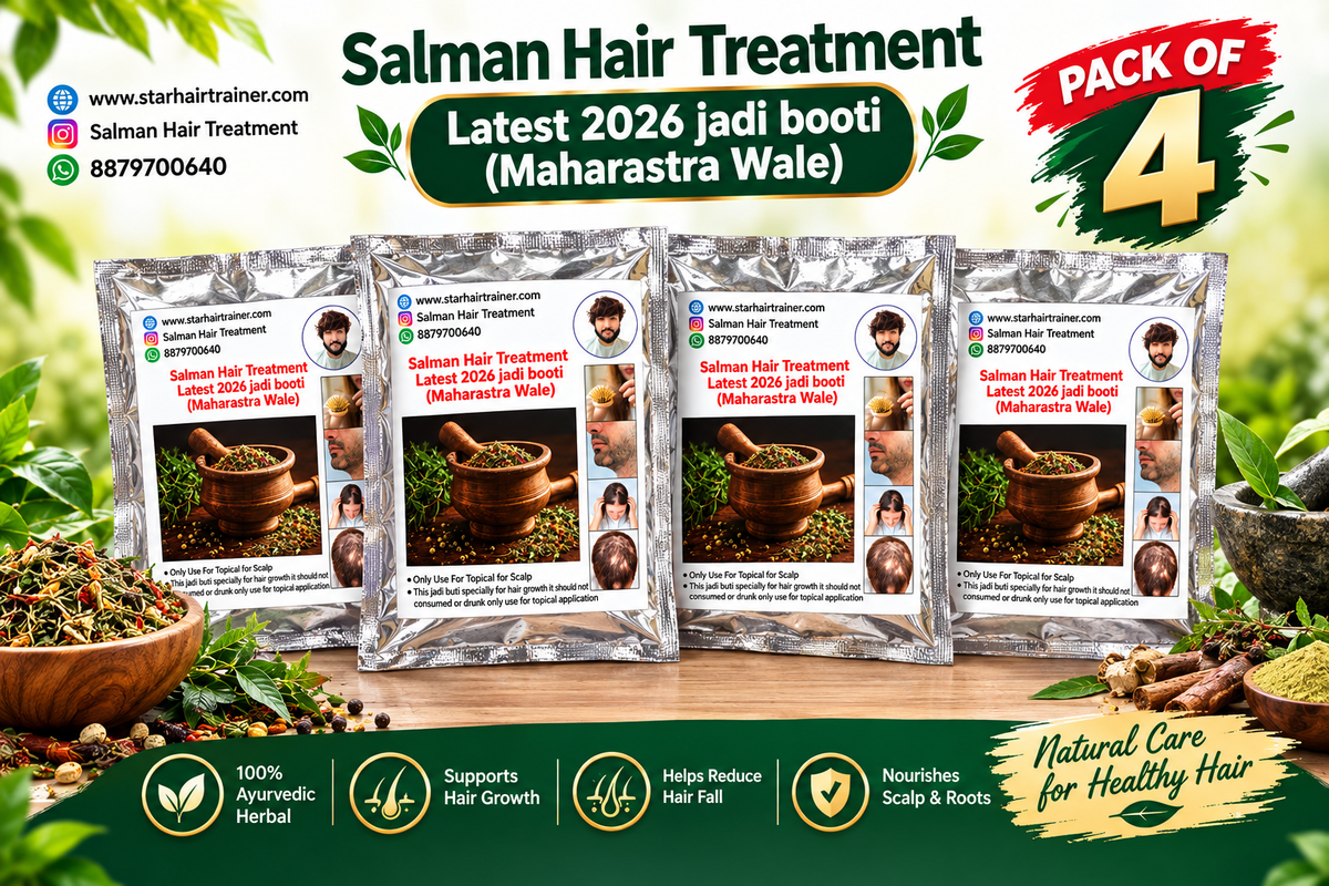 Ayurvedic Herbal Jadi Buty For Stronger Healthier Hair- Salman Bhai ki special Jadi Buty ( Pack of 4 )